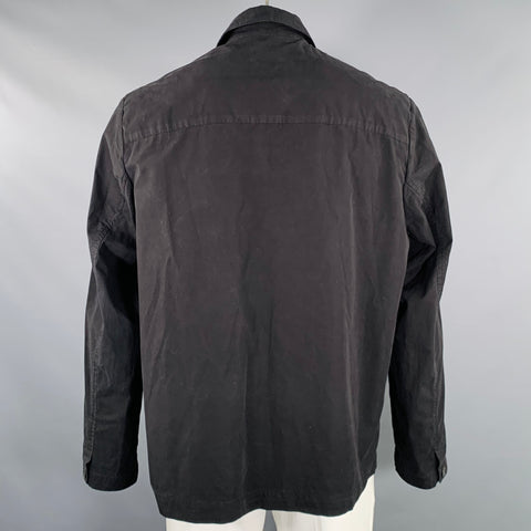 A.P.C. Size XL Black Cotton Chore Jacket