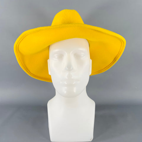 GIGI BURRIS Requiem Yellow Felt Fedora Hat