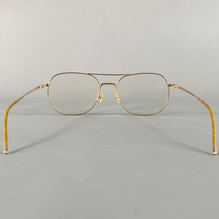 GOTTI Gold Metal Aviator Eyewear Frames