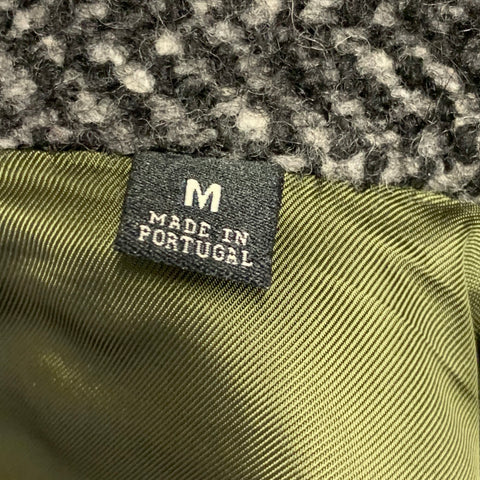 Blouson TODD SNYDER Taille M Gris Noir Chevrons Mélange Laine Vierge