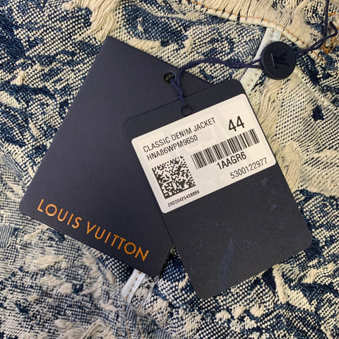 Veste en jean vieilli LOUIS VUITTON FW 2022