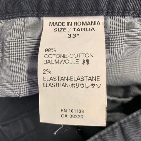 ERMENEGILDO ZEGNA Size 33 Grey Charcoal Cotton Blend Straight Jeans