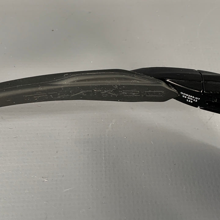 OAKLEY Flak Black Acetate Wrap Around Sunglasses