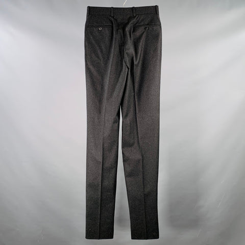 BILLY BLUE Size 30 Grey Charcoal Wool Pleated Dress Pants