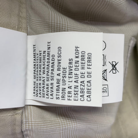 ERMENEGILDO ZEGNA Size 33 Beige Cotton Blend Straight Jeans