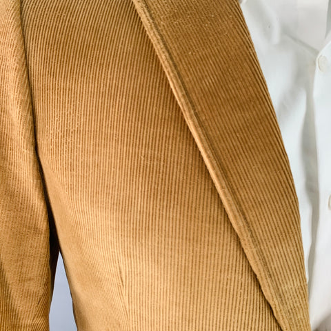 BAND OF OUTSIDERS Size S Tan Corduroy Cotton Notch Lapel Suit
