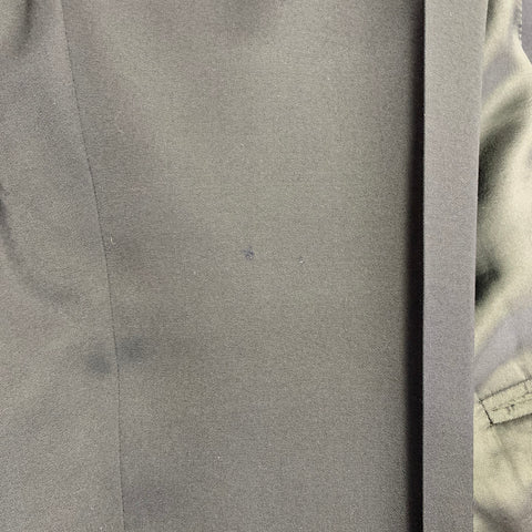RALPH LAUREN Size 40 Regular Navy Twill Wool Notch Lapel Suit