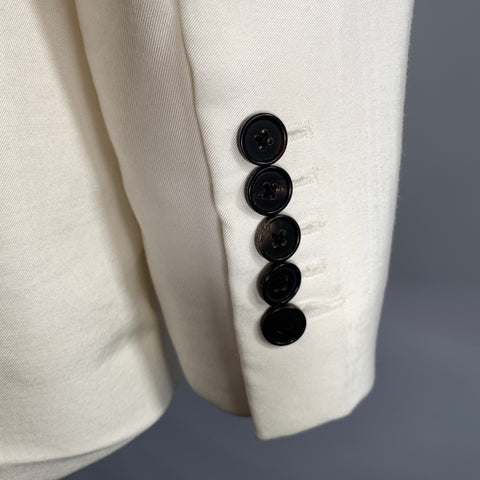 TOM FORD Size XS White Peak Lapel Double Breasted Blazer