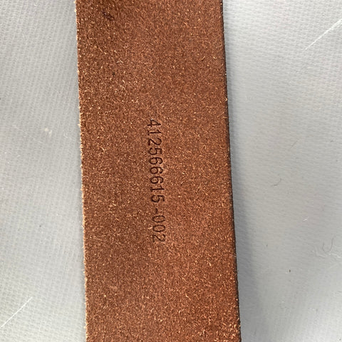 LAUREN by RALPH LAUREN Size M Brown Crackled Leather Belt