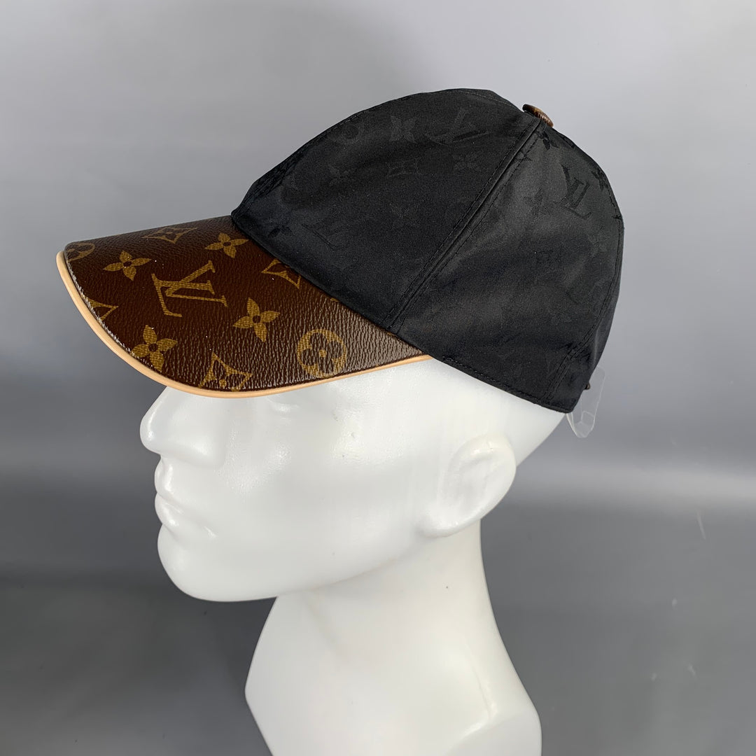 LOUIS VUITTON M76528 Logo Lambskin Silk Blend Hat