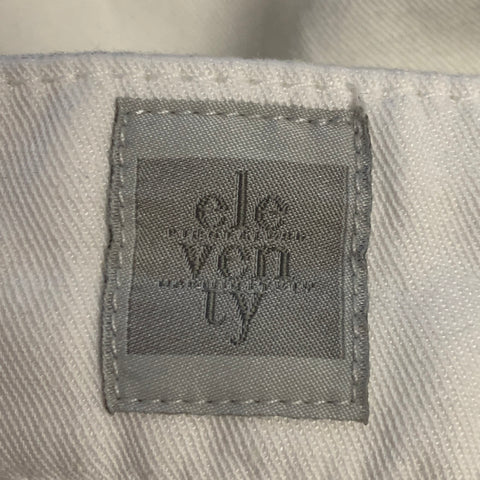 ELEVENTY Size 31 White Cotton Blend Large Pockets Shorts