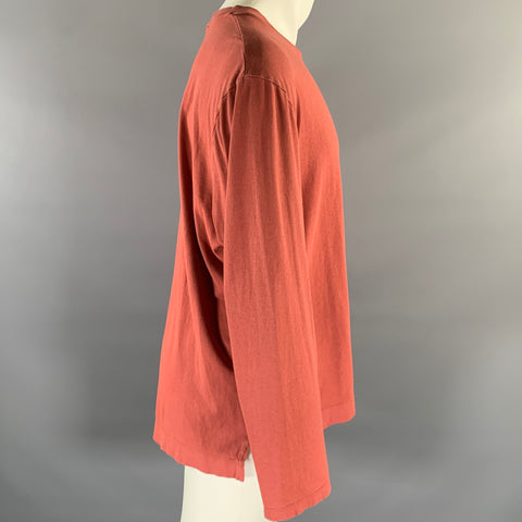 OUR LEGACY Size M Red Brick Cotton Long Sleeve T-shirt