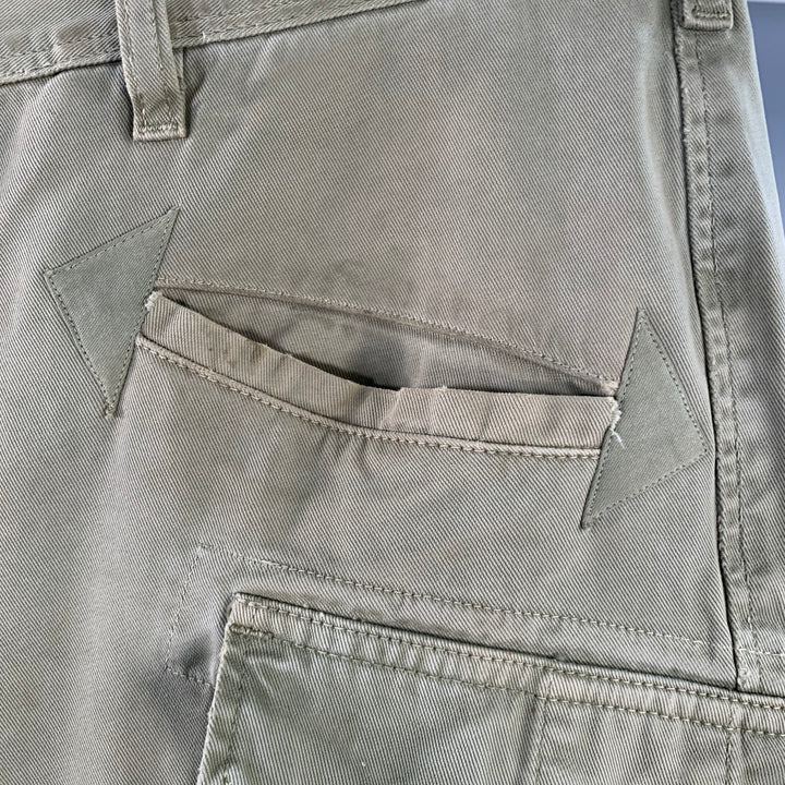 DEPARTMENT FIVE Size 34 Olive Cotton Cargo Jeans