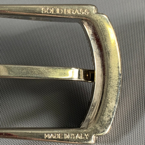 TORINO Size 46 Black Lizard Leather Belt