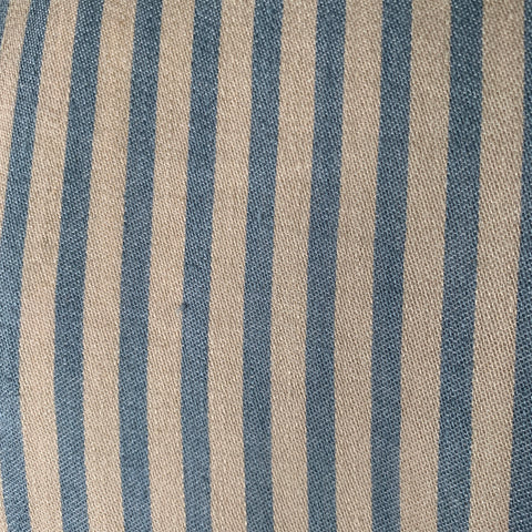 KAPITAL Size XL Beige Blue Stripe Linen Cotton Tie Jacket