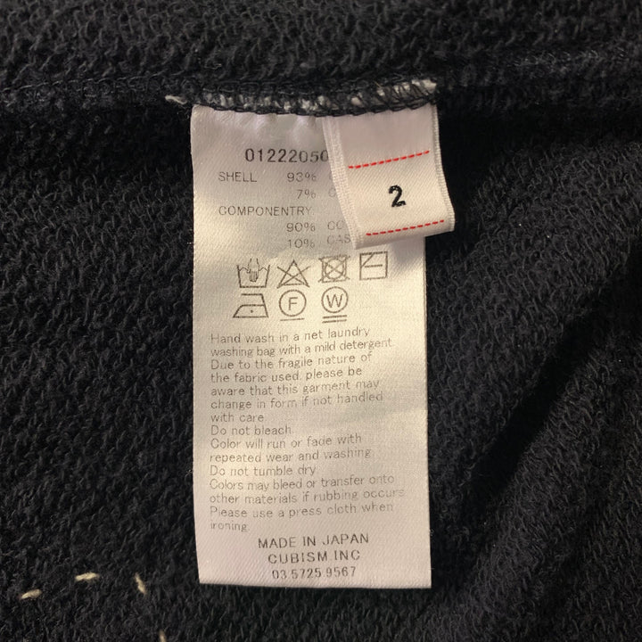 VISVIM Size S Black Washed Cotton Cashmere Sweatpants