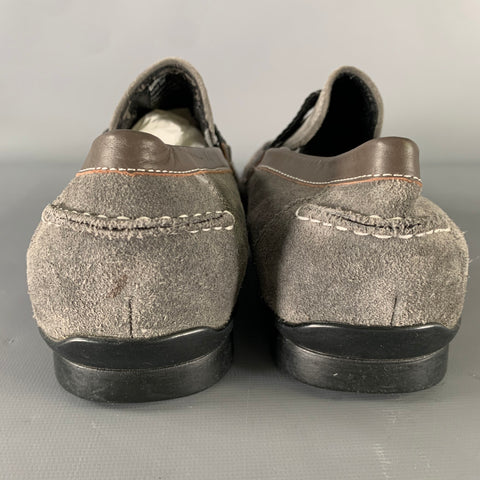 KENNETH COLE Size 10 Grey Leather Loafers