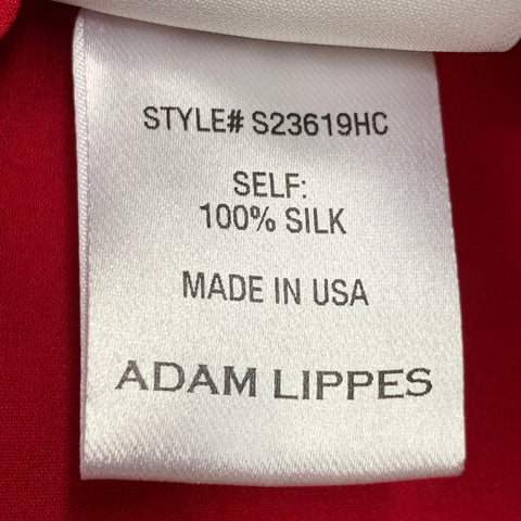ADAM LIPPES Size S Poppy Red Cotton Crochet A-Line Dress