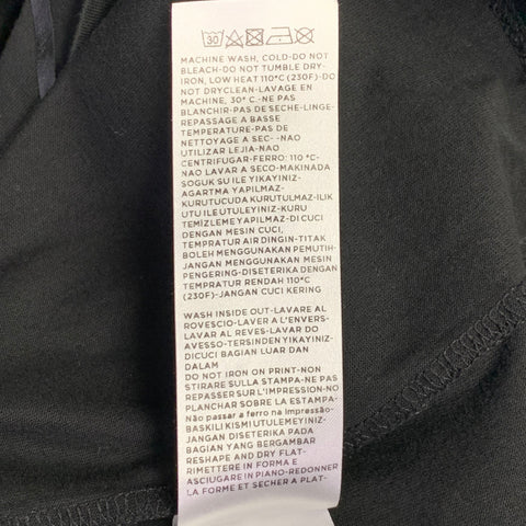 T-shirt Z ZEGNA taille XL noir à motif géométrique en coton et col ras du cou