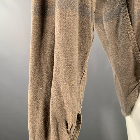 TENDER CO. Size L Grey Taupe Wash Cotton Shirt Jacket