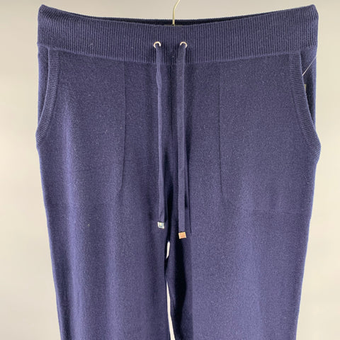 RALPH LAUREN Size S Navy Knit Cashmere Blend Sweatpants
