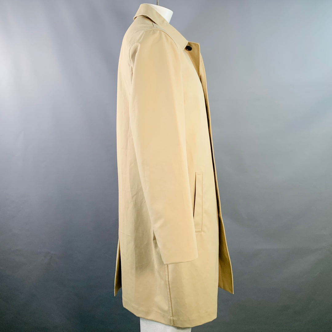 BROOKS BROTHERS Size XL Beige Cotton Trenchcoat