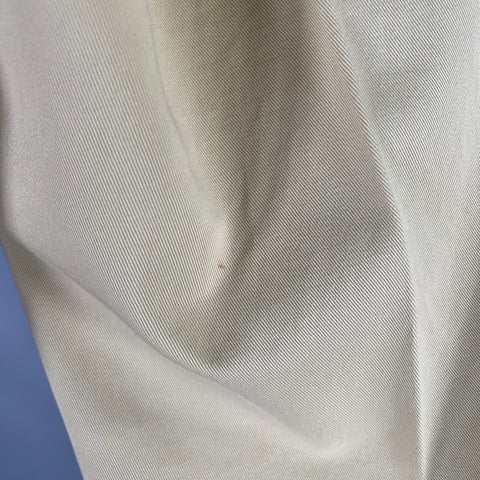 BERNARD ZINS Size 30 Khaki Cotton Flat Front Casual Pants