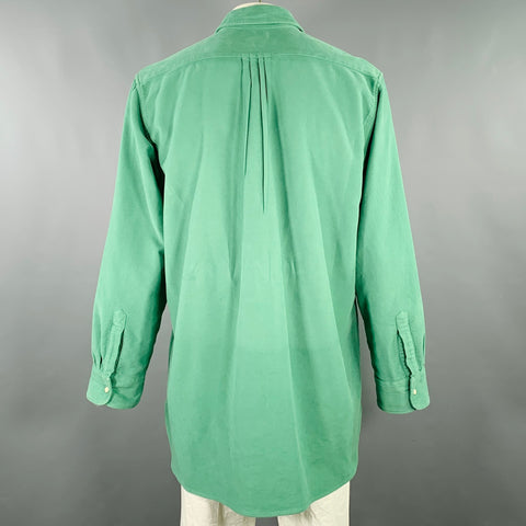 WYTHE VALLEY RANCH Size XXL Green Cotton Western Long Sleeve Shirt