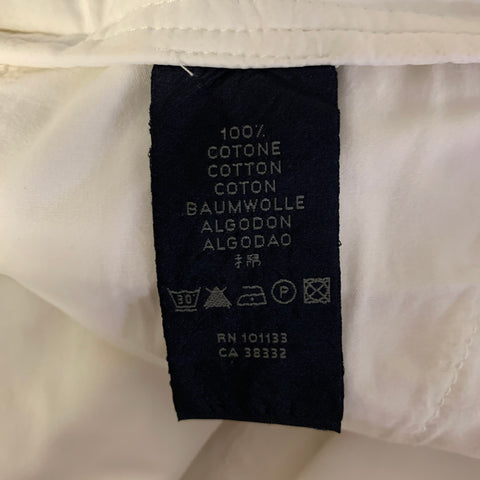 ZEGNA Size 38 White Solid Cotton Cargo Shorts