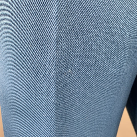 CALVIN KLEIN 205W39NYC Size L Blue Orange Stripe Wool Flat Front Dress Pants