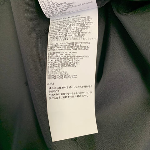 Veste de sport utilitaire DSQUARED2 en mélange de laine vierge noire et argentée, taille 44