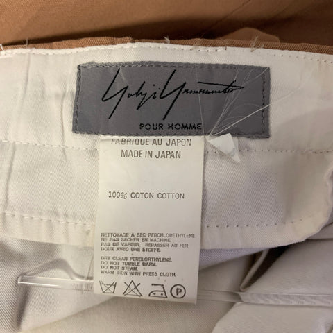 YOHJI YAMAMOTO Chest Size 50 Tan Cotton 40 33 Suit