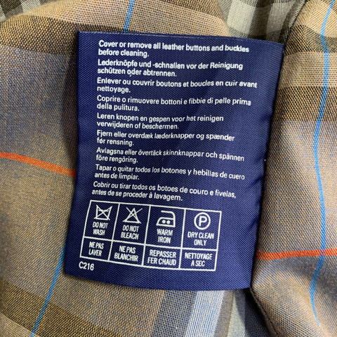 BURBERRYS Size L Taupe Cotton Blend Hidden Buttons Coat