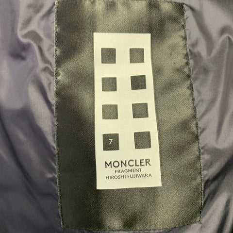 MONCLER GENIUS x FRAGMENT FW18 Size L Black White Nylon Quilted Jacket