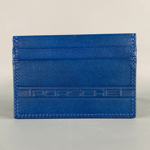 PORSCHE DESIGN Blue Leather Cardholder Wallet