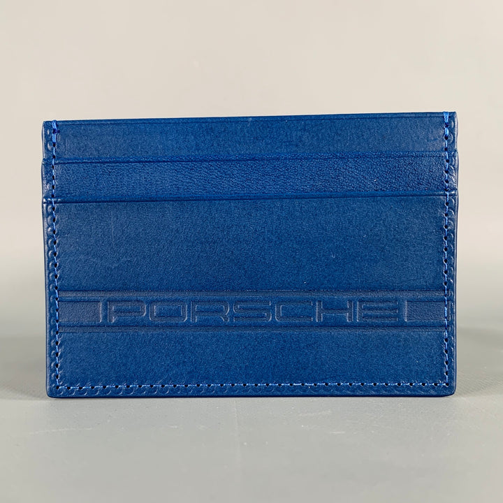 PORSCHE DESIGN Blue Leather Cardholder Wallet