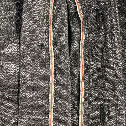 JEAN SHOP Size S Grey Black Cotton Two Pockets Long Sleeve Shirt