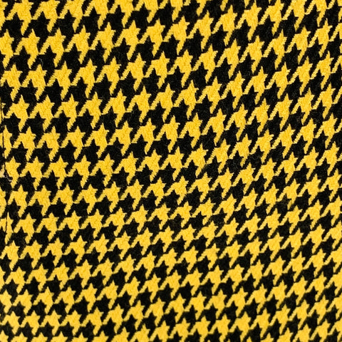 AWAKE Taille XL Jaune Noir Pied-de-Poule Laine Double Boutonnage Peak Revers Costume