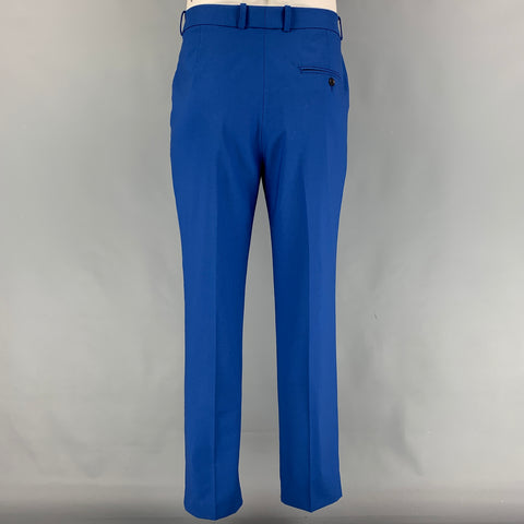 3.1 PHILLIP LIM Size 40 Royal Blue Wool Blend Notch Lapel Suit