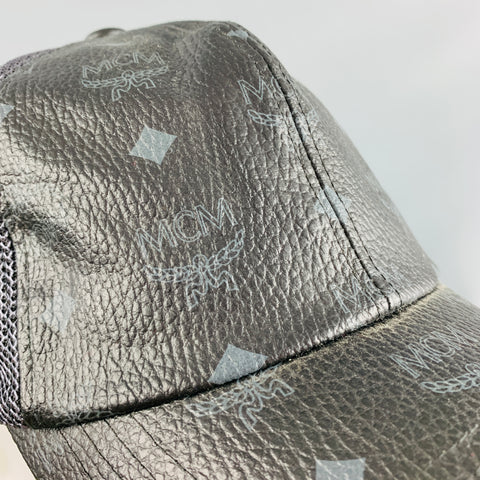 Chapeaux en PVC avec logo gris noir MCM