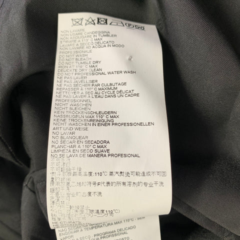 DSQUARED2 Size 44 Black Wool Blend Zip Up Sport Coat