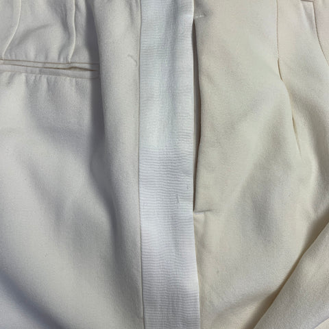 GIVENCHY Size 36 Beige Wool Pleated Wide Leg Dress Pants