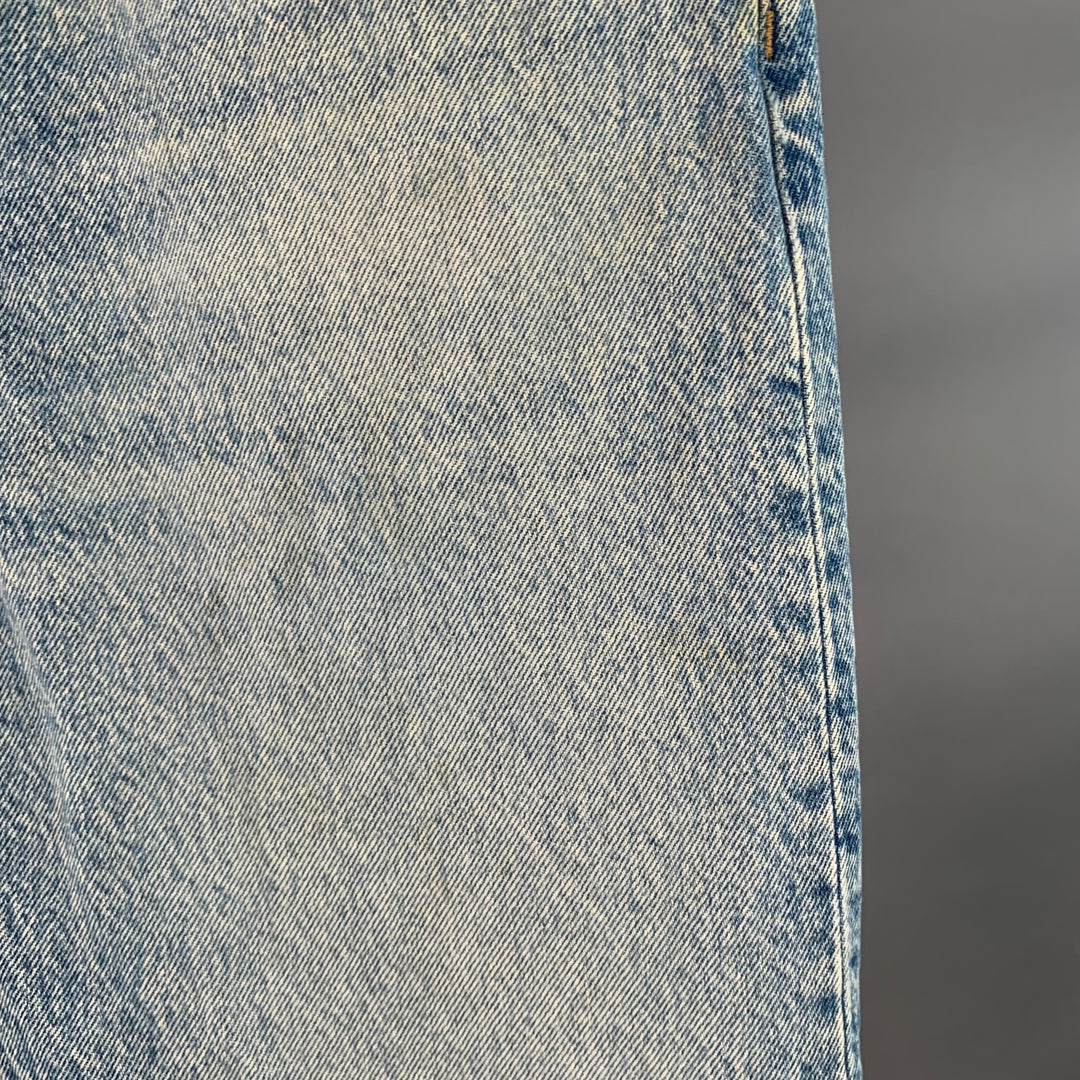 ALEX MILL Size 31 Light Blue Cotton Denim Twill Straight Button Fly Jeans