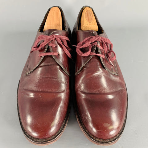 PS by PAUL SMITH Size 10 Merton Brown Burgundy Leather Lace-Up Derby Shoes