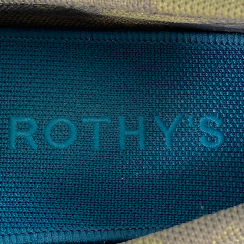 ROTHY'S Size 12 Green Camo Knit Drivers Loafers