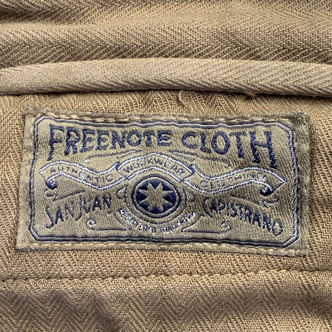 FREENOTE CLOTH Size 38 Green Olive Cotton Straight Zip Fly Casual Pants