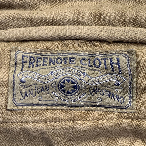 FREENOTE CLOTH Size 38 Green Olive Cotton Straight Zip Fly Casual Pants