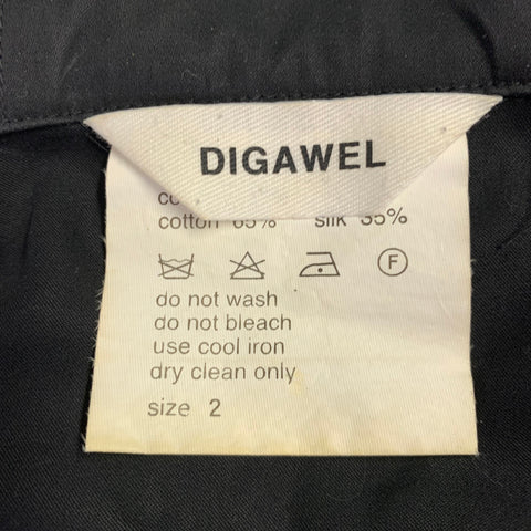DIGAWEL Size M Black Cotton Hoodie Sweatshirt