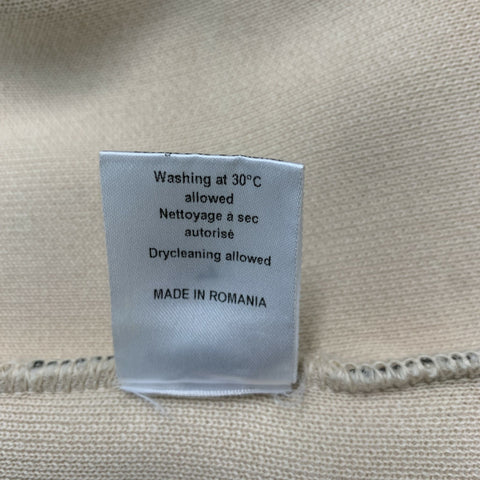 PACO RABANNE Taille S Mini-jupe en coton imprimé animal marron beige
