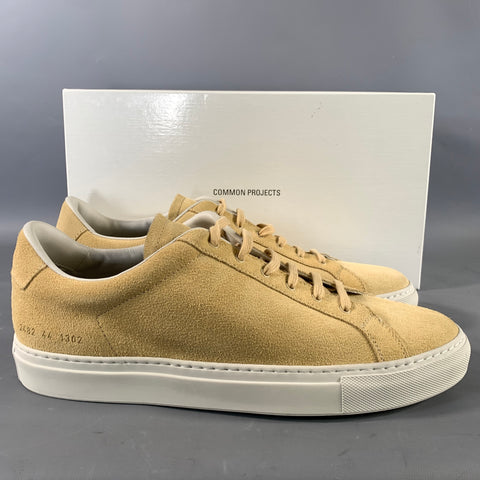 COMMON PROJECTS Size 11 Camel 2482 44 1302 Suede Lace Up Sneakers